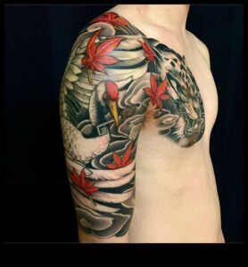 Pânza naturii: Flora și Fauna vie în tatuajele japoneze