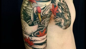 Pânza naturii: Flora și Fauna vie în tatuajele japoneze